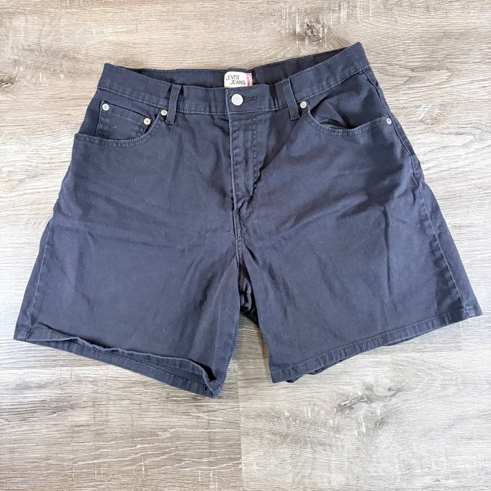 Levi's Jeans Women's Black Shorts Size 14 Stretch